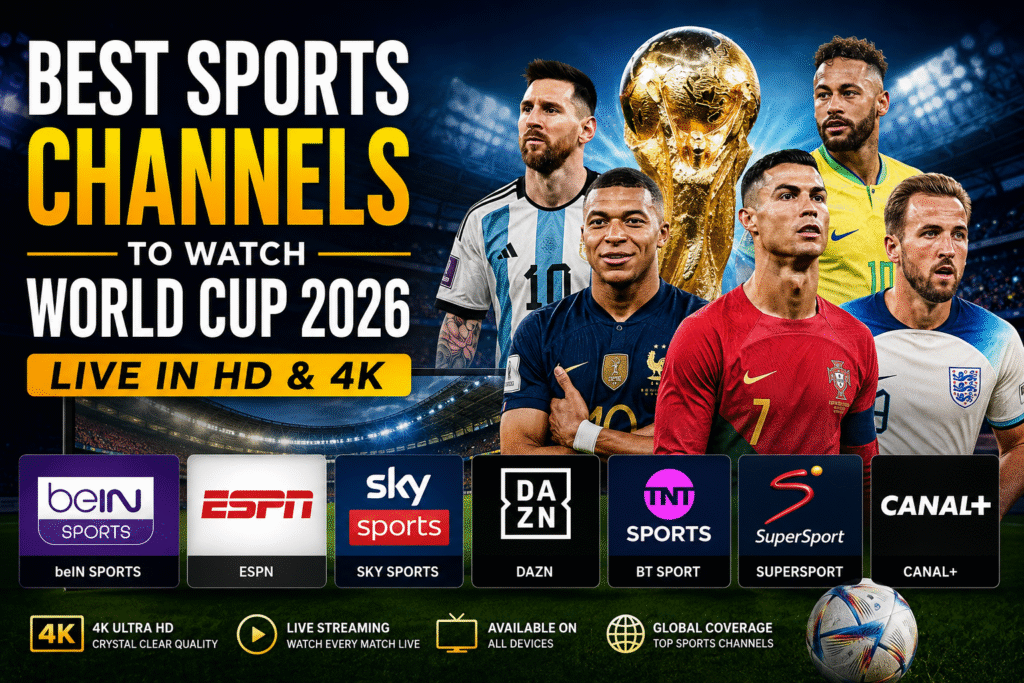 Best Sports Channels to Watch World Cup 2026 Live in HD & 4K