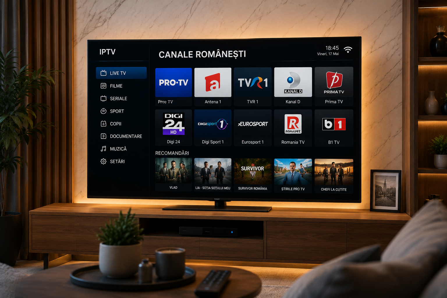 Canale românești disponibile în Italia prin IPTV