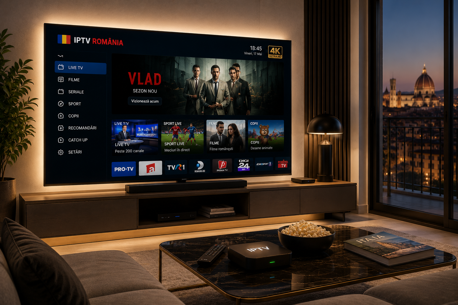 Cel mai bun IPTV pentru Românii din Italia
