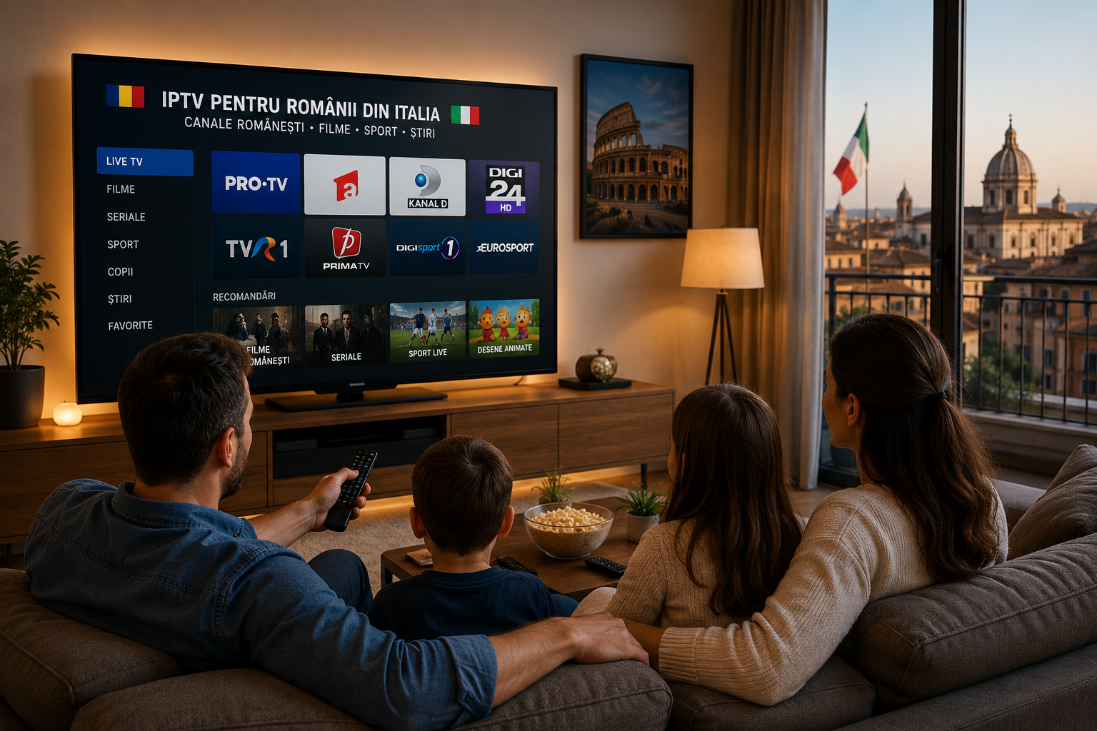 IPTV pentru Românii din Italia